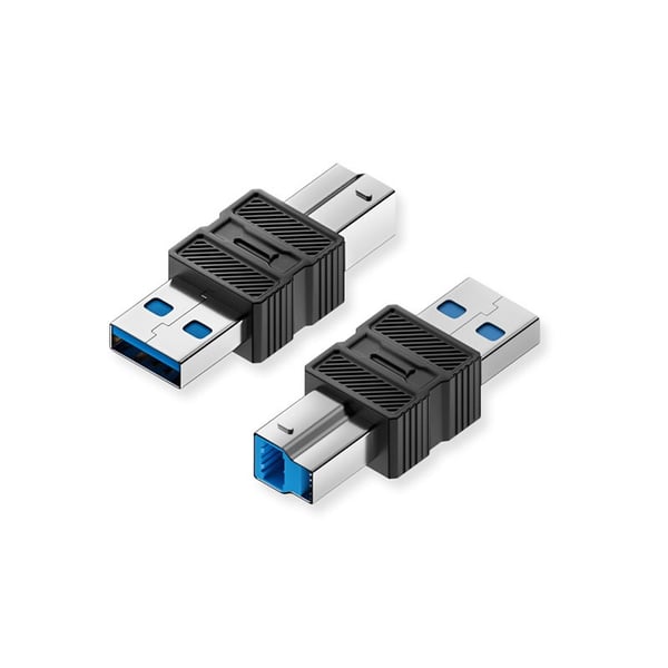 USB 3.0 B Hann (M) til A Hann (USB-M) Adapter (2-pakning) - Høyhastighets Overføring for Skrivere og Harddisker
