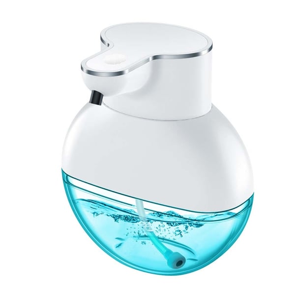 Automaattinen saippua-annostelija geelille, 400 ml, IPX5-vedenkestävä, valkoinen, kosketusvapaa