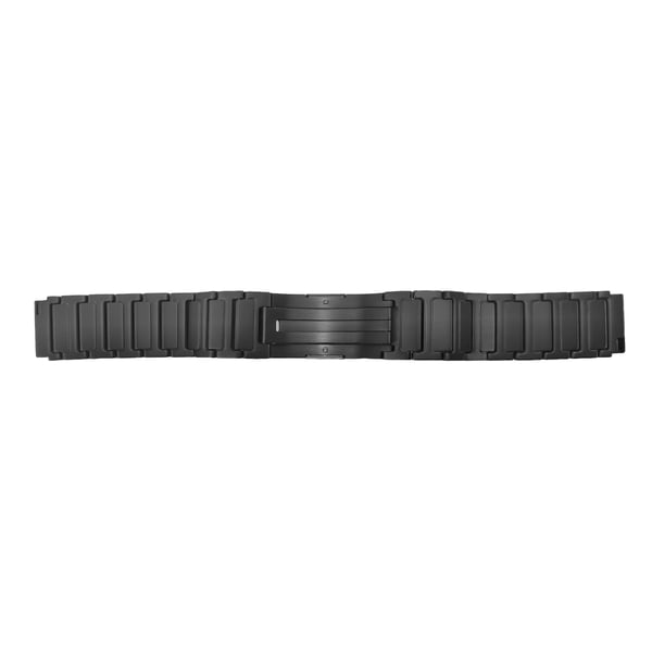 Kompatibelt med Huawei WATCH5 titanlegering armbånd i metall med foldelås, 18,3 cm lengde Black 42 mm