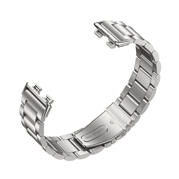 Metallarmbånd for Kompatibel med Huawei Band 10 - Stilfullt erstatningsarmbånd i rustfritt stål Silver