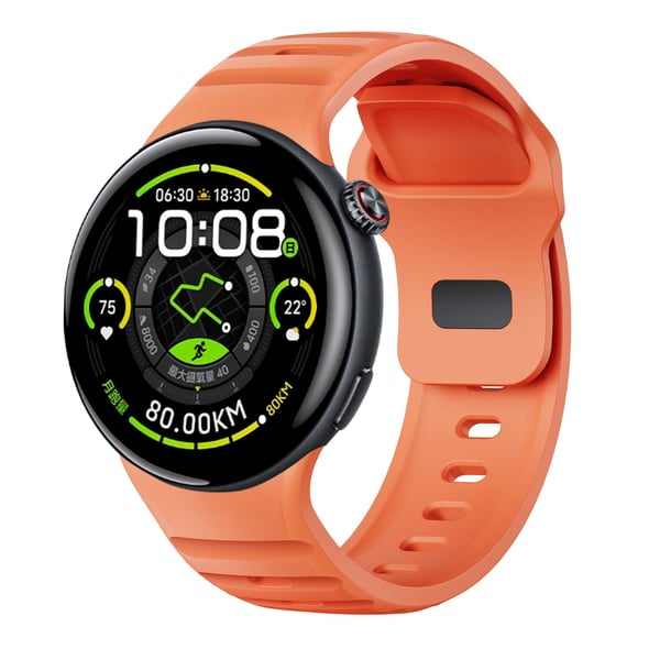 Silikonrem for VIVO WATCH 5 - Komfortabel og justerbar sportsrem Orange
