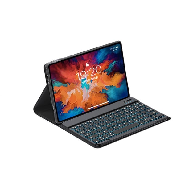 Redmi Pad SE 11 tuuman pyörivä tablettinäppäimistökotelo - Musta taustavalaistu Bluetooth-näppäimistö