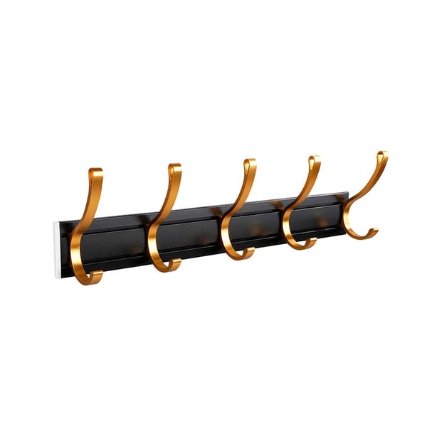 Justerbar Kroklist för Dörr – Aluminiumlegering, Perfekt för Badrum, Sovrum och Kök Black&Gold