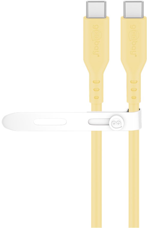 USB-C™-silikonikaapeli, 1,5 m, keltainen