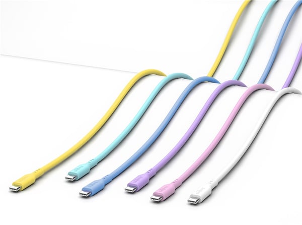 USB-C™-silikonekabel, 1,5 m, lila