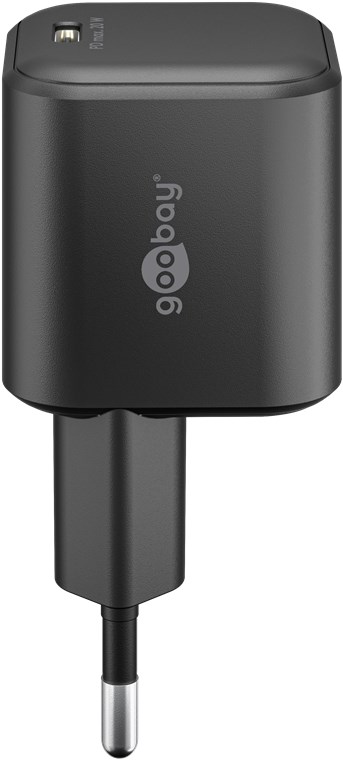 USB-C™ PD GaN hurtigoplader Nano (20 W) sort