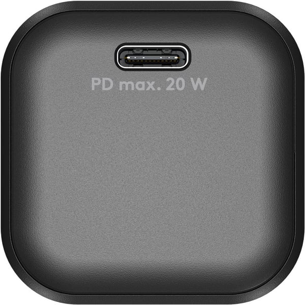 USB-C™ PD GaN hurtigoplader Nano (20 W) sort