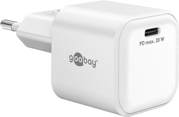 USB-C™ PD GaN hurtiglader Nano (20 W) hvit