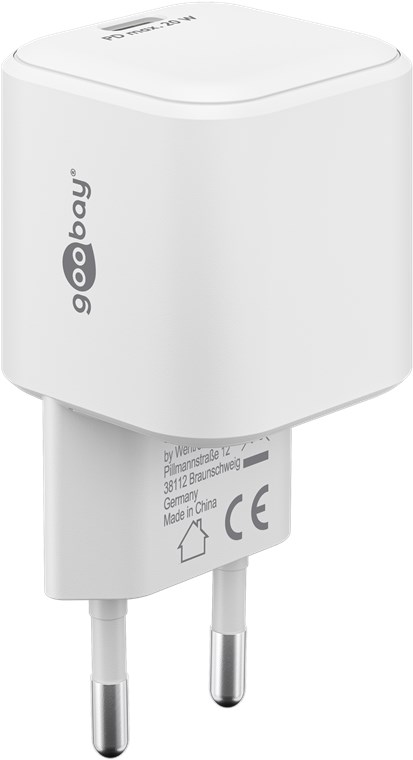 USB-C™ PD GaN hurtiglader Nano (20 W) hvit