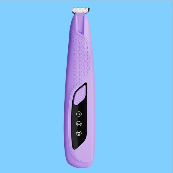 Profesjonell Pet Pote Hårklipper med LED-lys - Trygg og effektiv trimming for hunder og katter Purple
