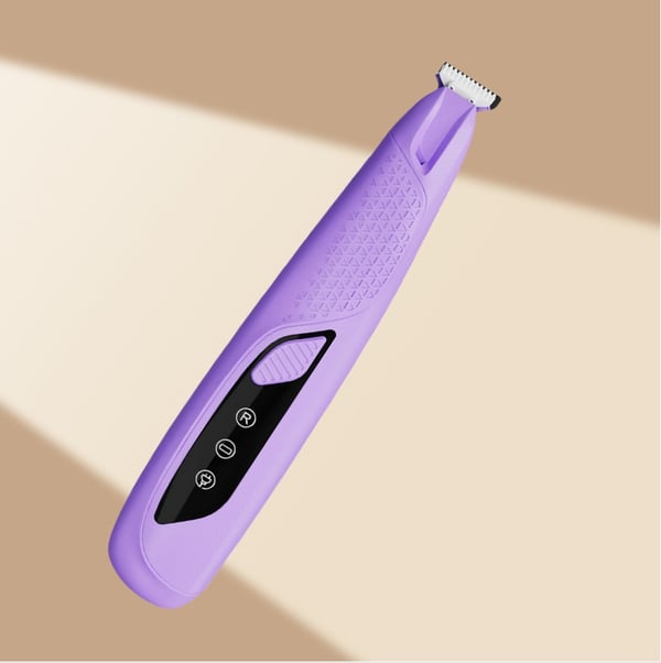 Profesjonell Pet Pote Hårklipper med LED-lys - Trygg og effektiv trimming for hunder og katter Purple
