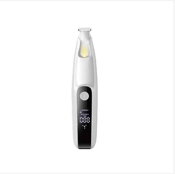 LED Display Pet Paw Trimmer - Trygg og Effektiv Kloklipping for Hunder og Katter White