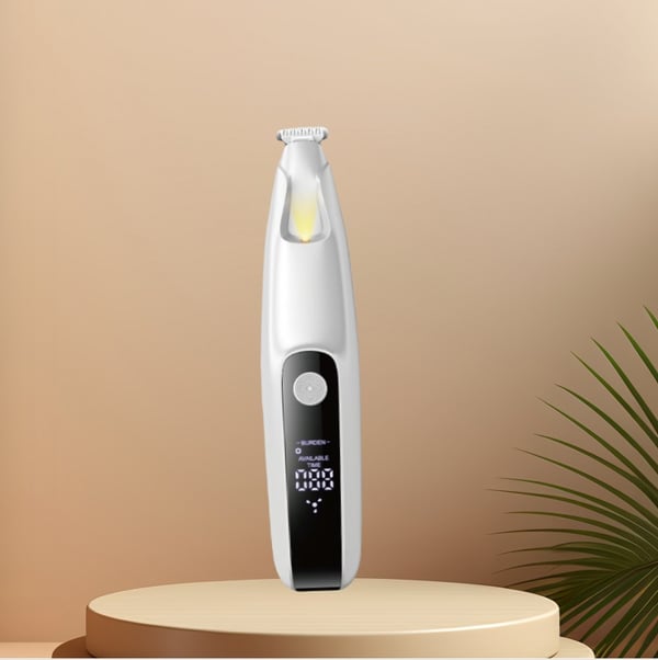 LED Display Pet Paw Trimmer - Trygg og Effektiv Kloklipping for Hunder og Katter White