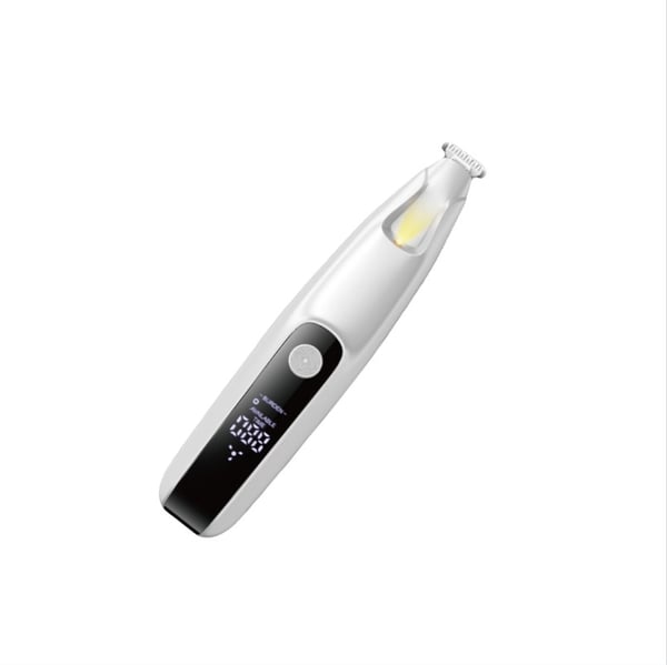 LED Display Pet Paw Trimmer - Trygg og Effektiv Kloklipping for Hunder og Katter White