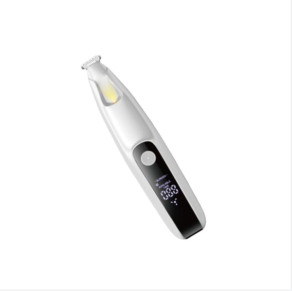 LED Display Pet Paw Trimmer - Trygg og Effektiv Kloklipping for Hunder og Katter White