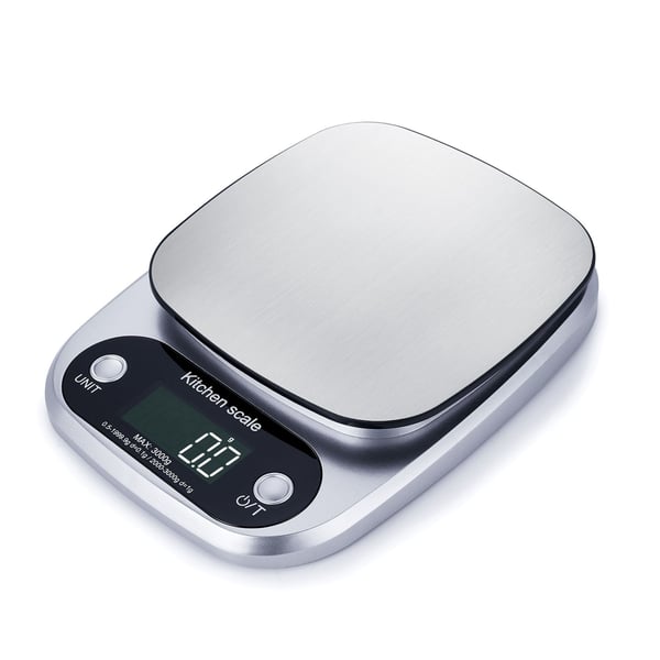 Digital køkkenvægt 10 kg/1 g - Præcis måling med LCD-display og rustfri stålplatform
