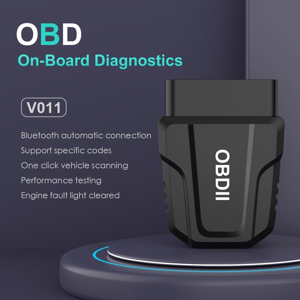 Bilfeildiagnoseverktøy OBDII Bluetooth 5.4 - Motorfeilkode Leser, Klareringsverktøy og Sanntidsdata