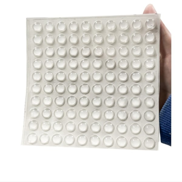 Läpinäkyvä kynsien suojatarra näppäimistöön, puolipyöreä 10x3mm, 100 kpl/arkki
