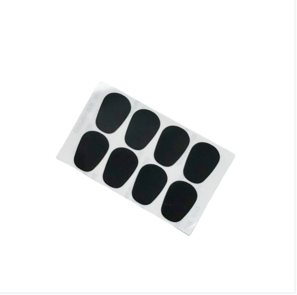 Saksofon Munnstykke Beskyttelsesputer - 0.8mm Oval, 8 stk/sett (2 stk) Black