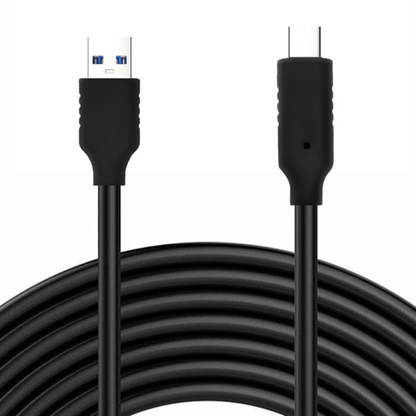 USB til Type-C 3.2 Datakabel 60W - Svart - Kompatibel med Huawei, Samsung, Apple, Garmin 2m