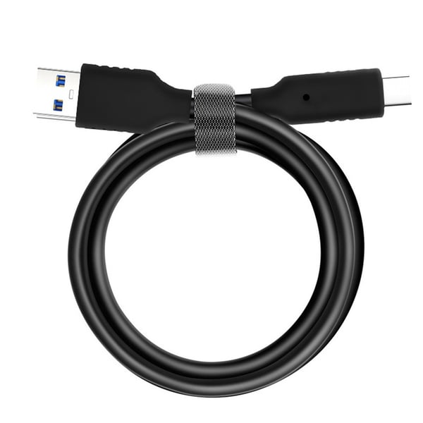 USB til Type-C 3.2 Datakabel 60W - Svart - Kompatibel med Huawei, Samsung, Apple, Garmin 2m