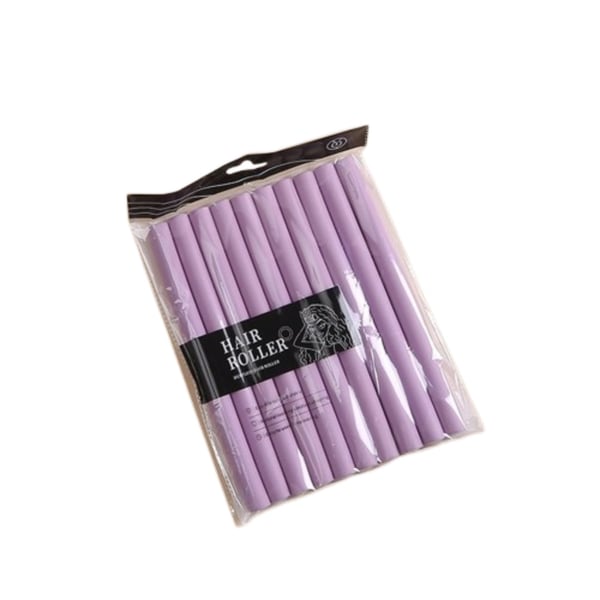 Fleksible No Heat Hårruller - Skånsom Styling for Smukke Krøller Uden Varme Purple