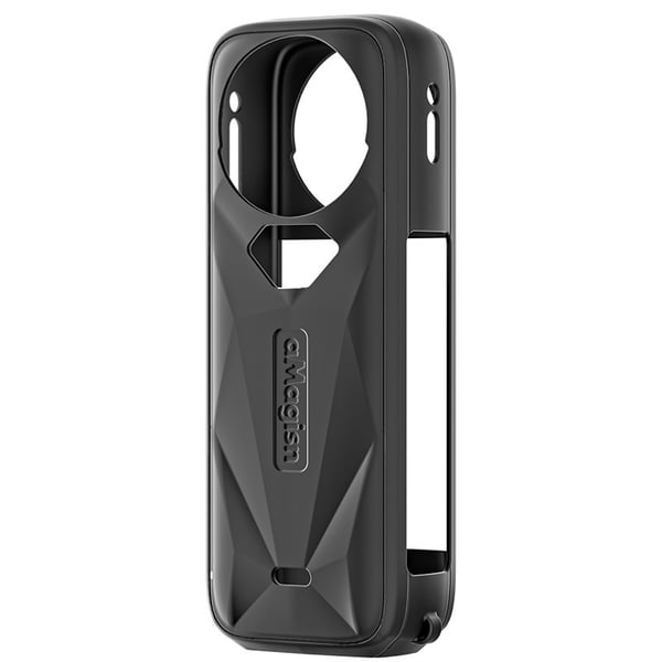 Silikonbeskyttelsesetui for Insta360 X5: Kamerahusdeksel og linsebeskyttelse for optimal beskyttelse Black