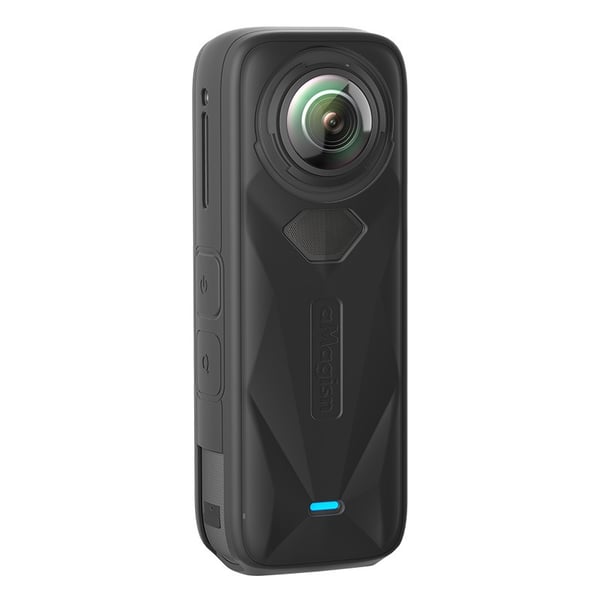 Silikonbeskyttelsesetui for Insta360 X5: Kamerahusdeksel og linsebeskyttelse for optimal beskyttelse Black