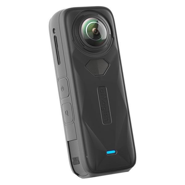 Silikonbeskyttelsesetui for Insta360 X5: Kamerahusdeksel og linsebeskyttelse for optimal beskyttelse Black
