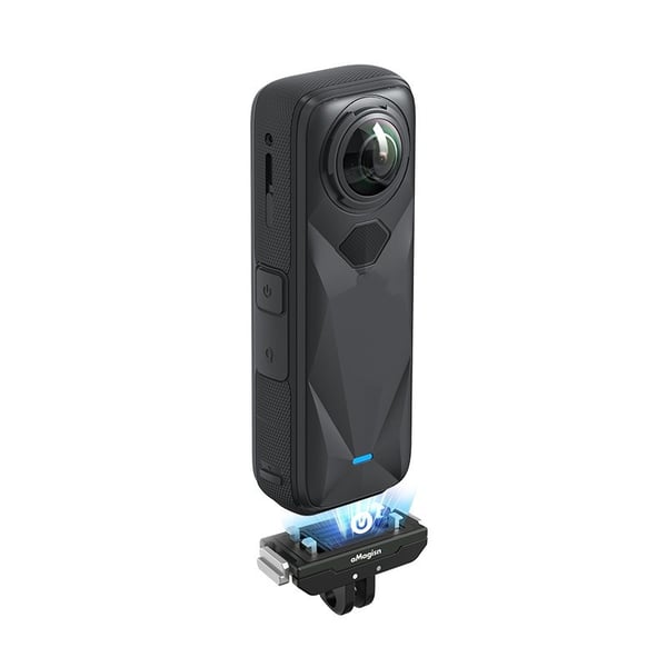 Metall Hurtigutløserfeste Kompatibelt med Insta360 X5/Ace Pro 2 - Svart, Sikker og Rask Montering