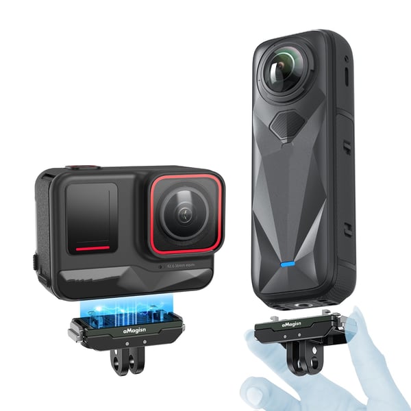 Metall Hurtigutløserfeste Kompatibelt med Insta360 X5/Ace Pro 2 - Svart, Sikker og Rask Montering