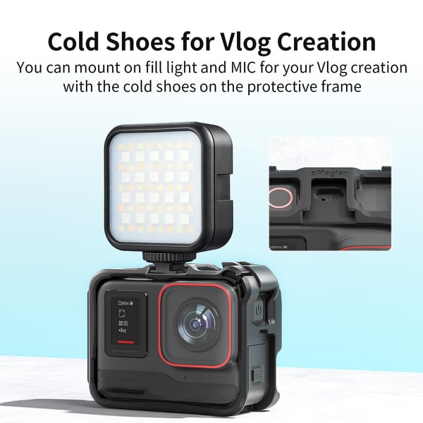 Beskyttelsesramme for Insta360 Ace Pro 2 - Horisontal og Vertikal Fotografering, ABS Materiale