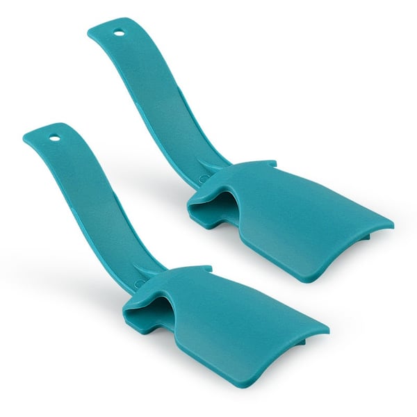 Praktisk Skohorn 2-pack i PP-plast för Enkel Skovård och Bekväm Användning Blue