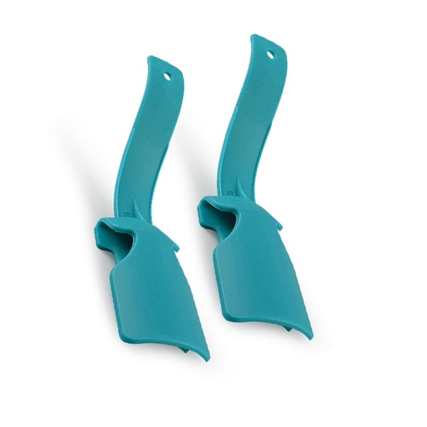 Praktisk Skohorn 2-pack i PP-plast för Enkel Skovård och Bekväm Användning Blue
