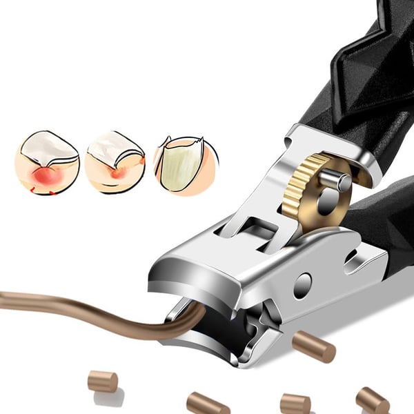 Gear Lock Skrå Kjeft Stor Tang med Svart Plast og Rustfritt Stål, 9cm Lengde, 1,5cm Bredde, 3cm Høyde