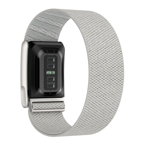 Kompatibelt med Whoop Watch elastisk armbånd i myk kashmir og nylon, justerbart sportsarmbånd for komfort og holdbarhet Silver