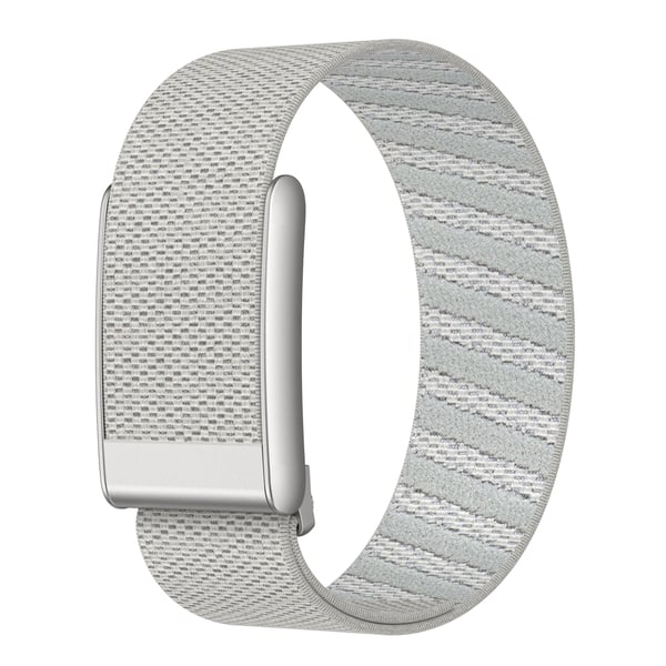 Kompatibelt med Whoop Watch elastisk armbånd i myk kashmir og nylon, justerbart sportsarmbånd for komfort og holdbarhet Silver