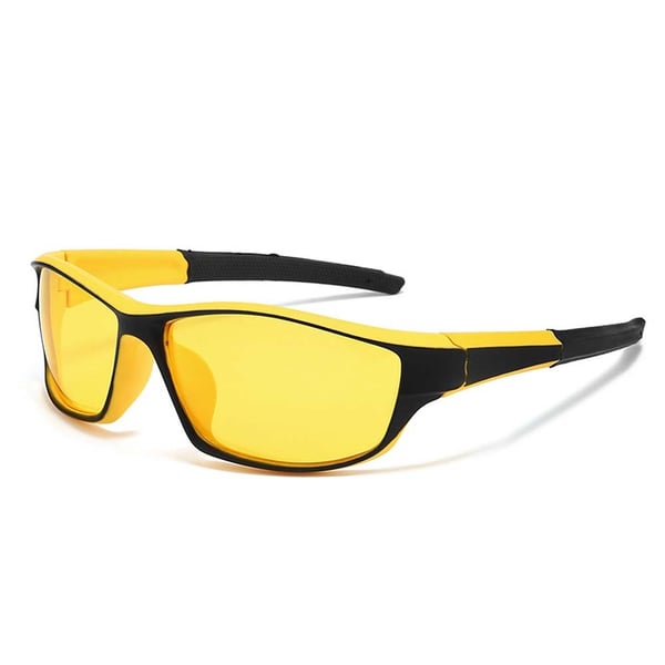 Urheilu Pyöräily Aurinkolasit TR90 Kehys TAC Polarisoidut Linssit UV400 Suojaus Yellow Urheilu Pyöräily Aurinkolasit TR90 Kehys TAC Polarisoidut Linssit UV400 Suojaus Yellow