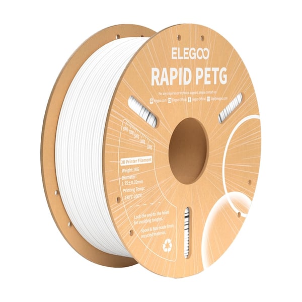 ELEGOO Rapid PETG-filament (hvit)