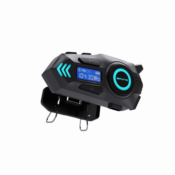 Kypärä Bluetooth-kuulokkeet ja mikrofoni 2-in-1, reaaliaikainen intercom, stereokuulokkeet, sopii kaikkiin kypäriin