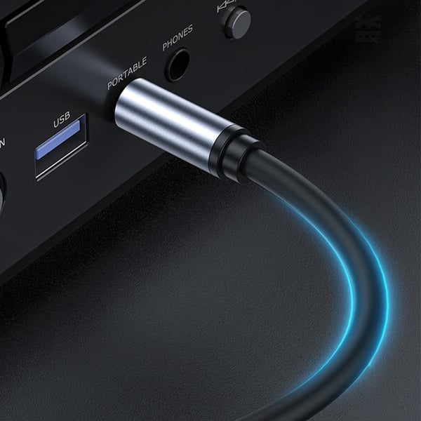 6.5mm til 6.5mm Skjermet Lydkabel Mono - Perfekt for Miksere, Gitarer, Keyboard og Lydsystemer 1 m