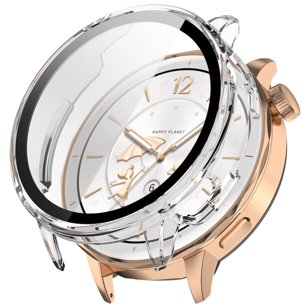 Beskyttelsesdeksel med integrert skjermbeskytter for OnePlus Watch 3 43mm - Transparent PC + Herdet Glass