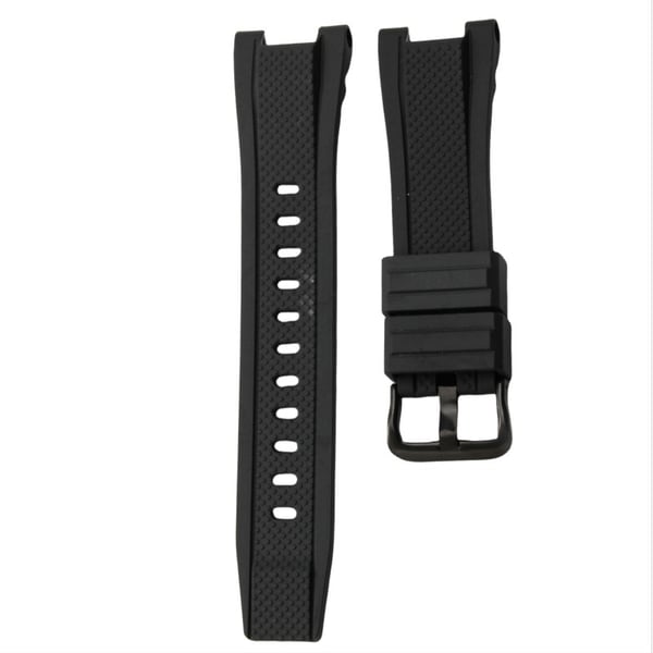 Sort silikone urrem kompatibel med Casio GST-W300/400G/B100 G-Shock