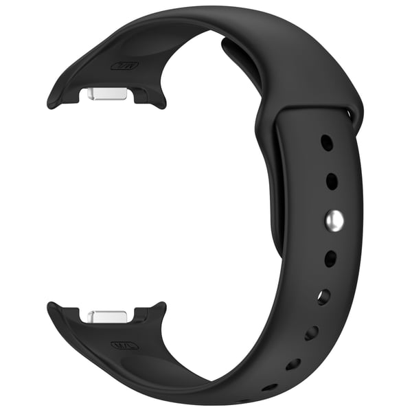 Silikonrem med spenne for Samsung Galaxy Watch 8 (40/44mm) og Watch 8 Classic (46mm) Black