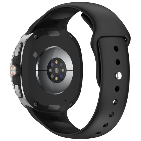 Silikonrem med spenne for Samsung Galaxy Watch 8 (40/44mm) og Watch 8 Classic (46mm) Black