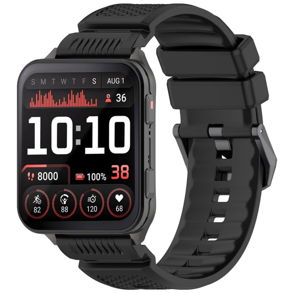 Silikone urrem kompatibel med Garmin Venu X1 - Komfortabel, åndbar og perfekt til sport Black