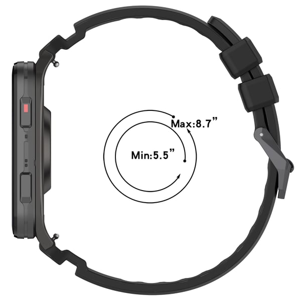 Silikone urrem kompatibel med Garmin Venu X1 - Komfortabel, åndbar og perfekt til sport Black