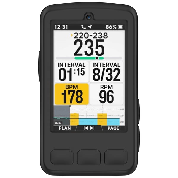 Silikonbeskyttelsesdeksel for Wahoo ELEMNT BOLT V3 og BOLT3 Sykkelcomputer - Optimal Beskyttelse Black