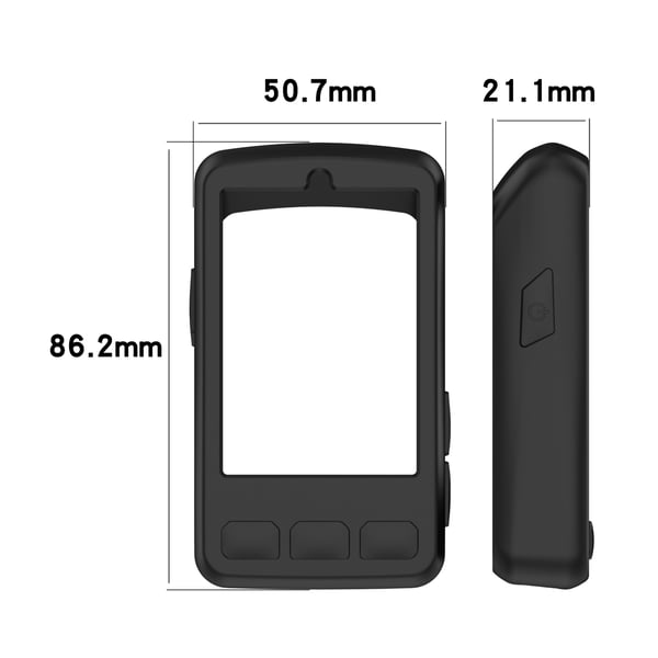 Silikonbeskyttelsesdeksel for Wahoo ELEMNT BOLT V3 og BOLT3 Sykkelcomputer - Optimal Beskyttelse Black