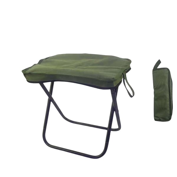 Stor Sammenleggbar Utendørs Stol: Lett, Bærbar og Perfekt for Camping, Fiske og Reiser Green